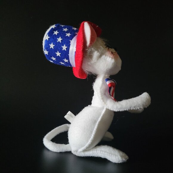 2008 Annalee Mouse 4th Of July Patriotic Plush Doll 6" Stars & Stripes - Picture 3 of 7